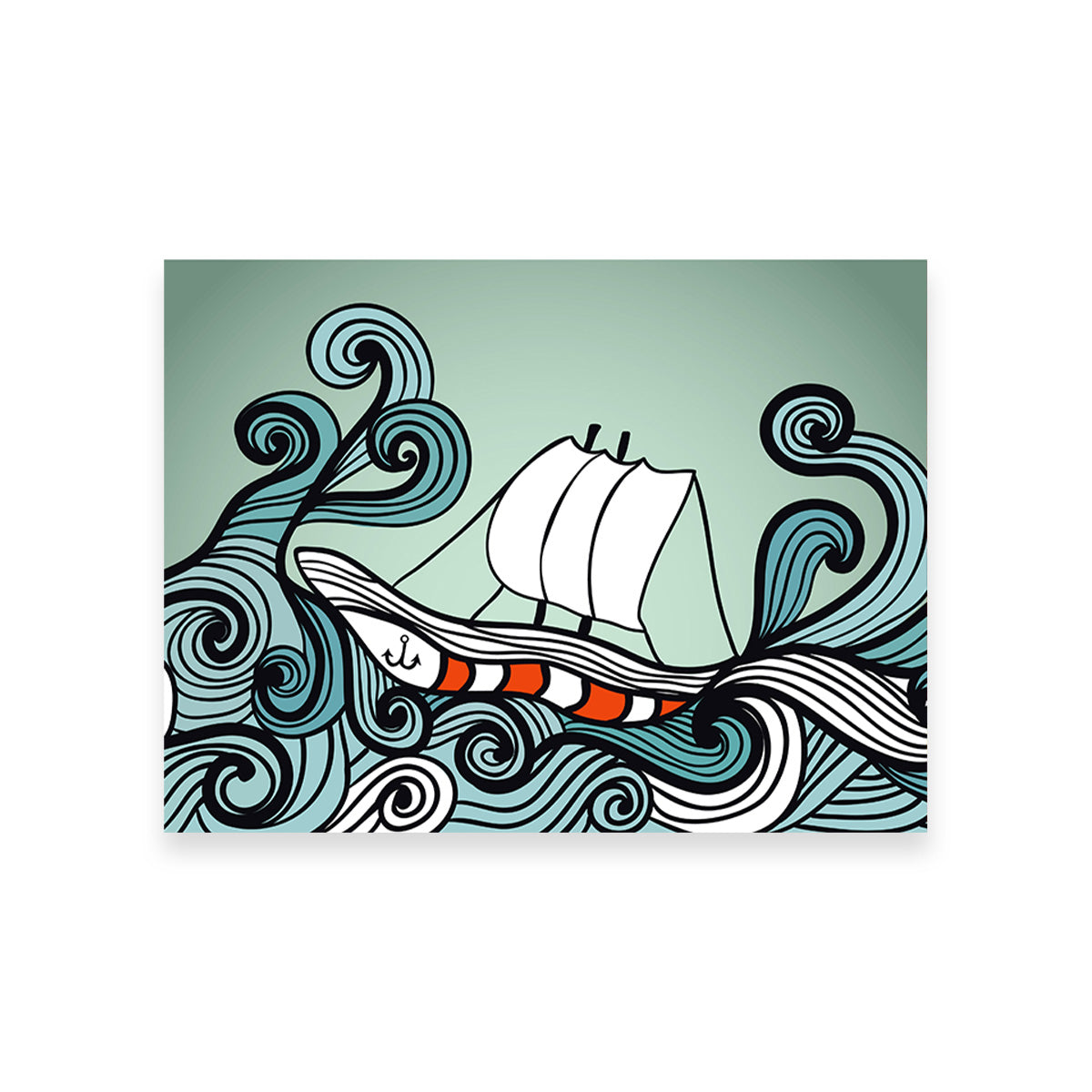 Exquisite Ship Art Wall Decor Canvas