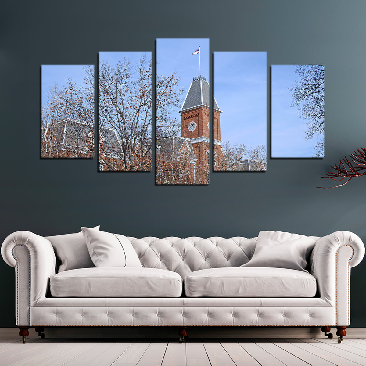 Exquisite Ohio State University Hall Wall Art - Museum Quality Canvas Print