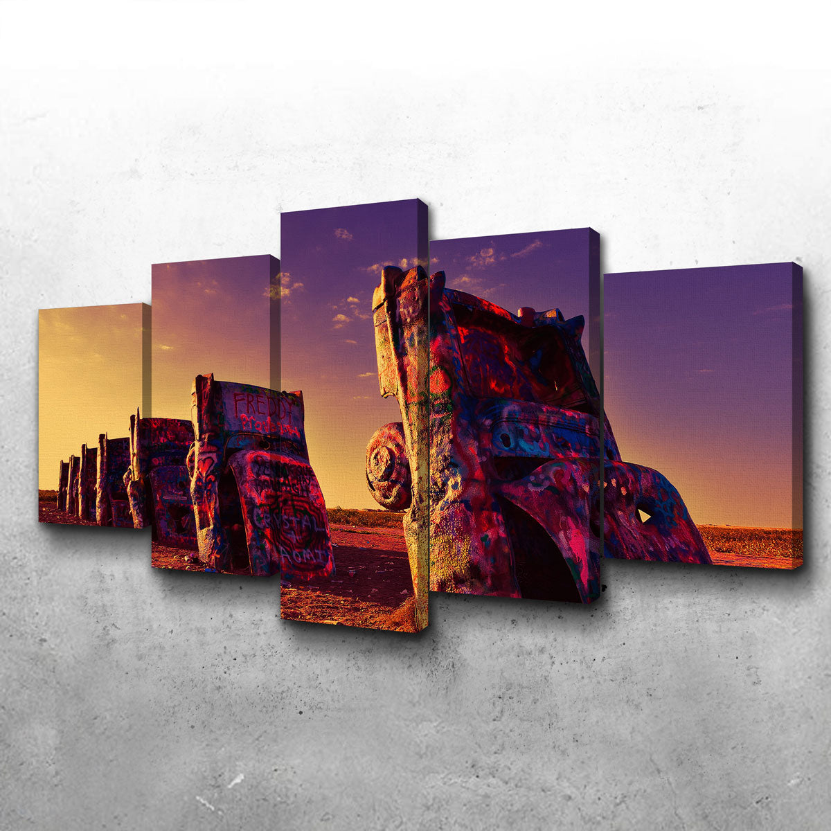 Stunning Cadillac Ranch Wall Art for Home Decor