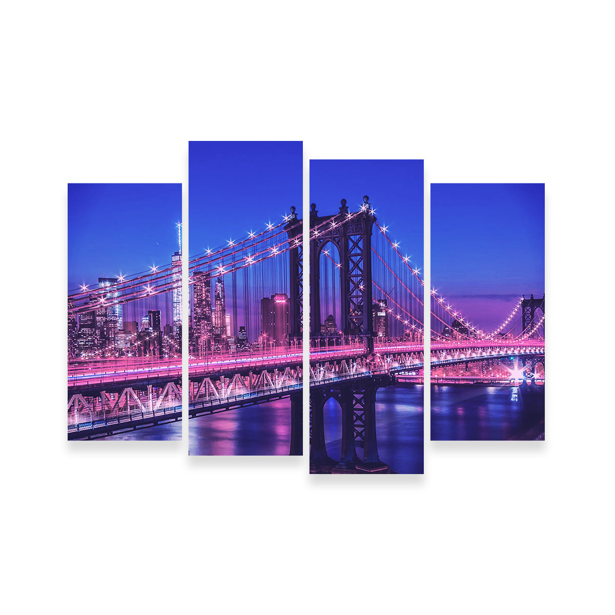 Stunning New York Manhattan Bridge Wall Art by Dina Rolle