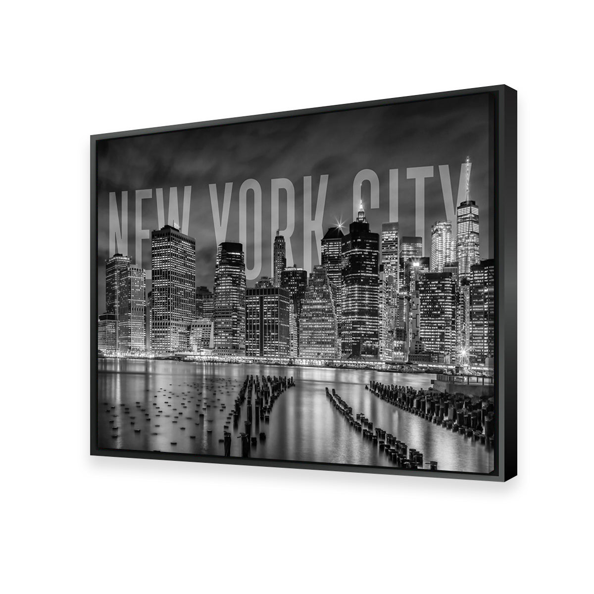 Stylish NYC Letters Black & White Wall Art for Modern Interiors