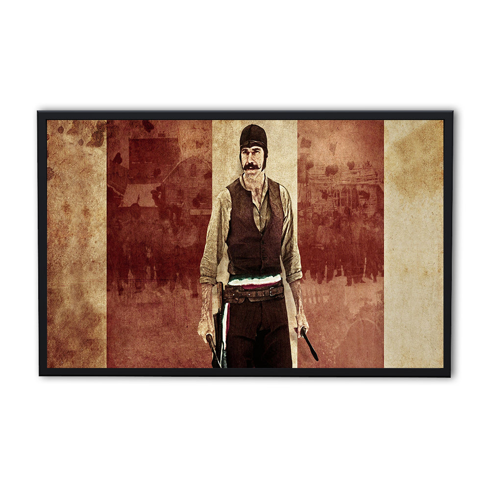 Bill Panoramic Wall Art - Museum-Quality Sustainable Pine Wood Canvas