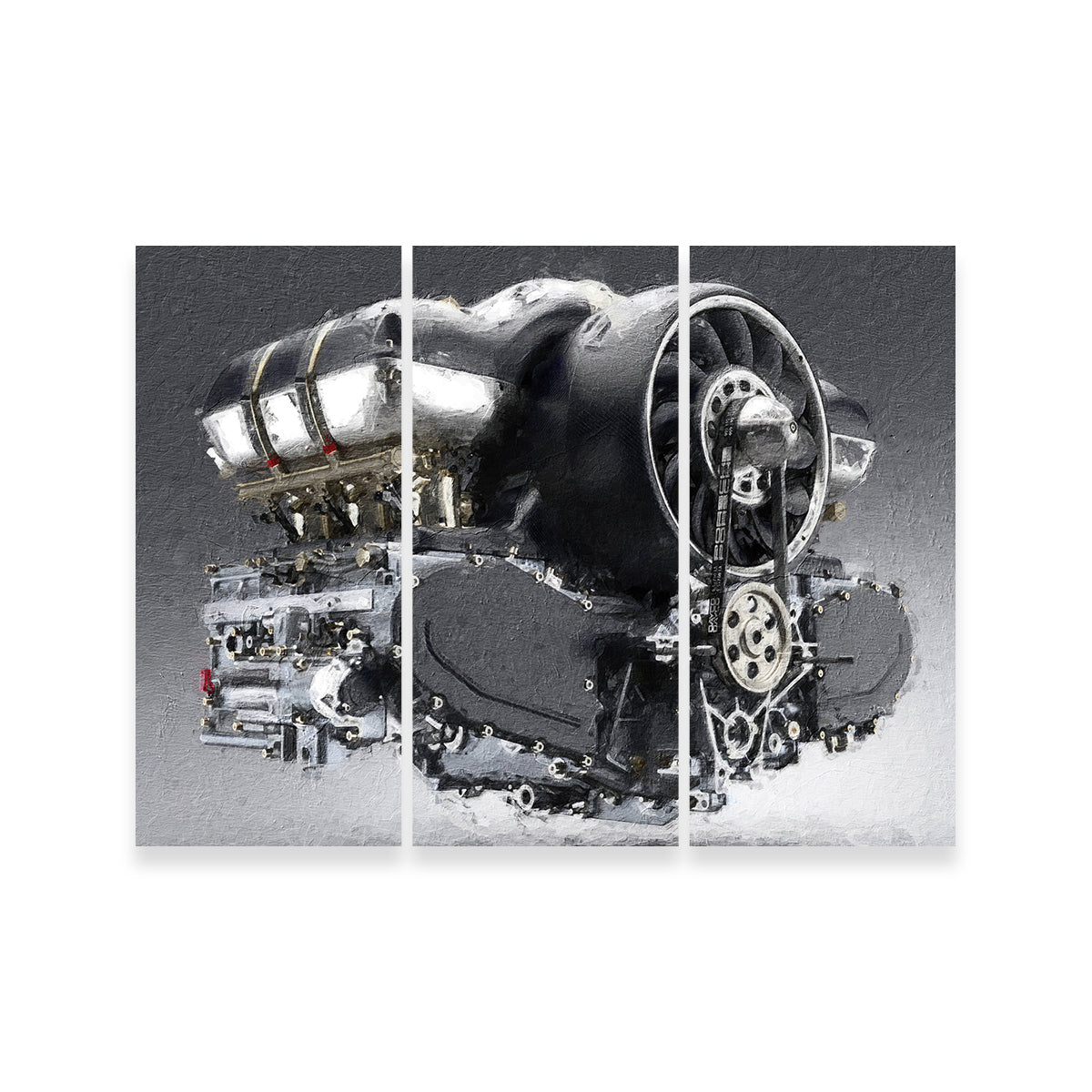 Stunning Porsche 911 Engine Wall Art by Stephen Chambers