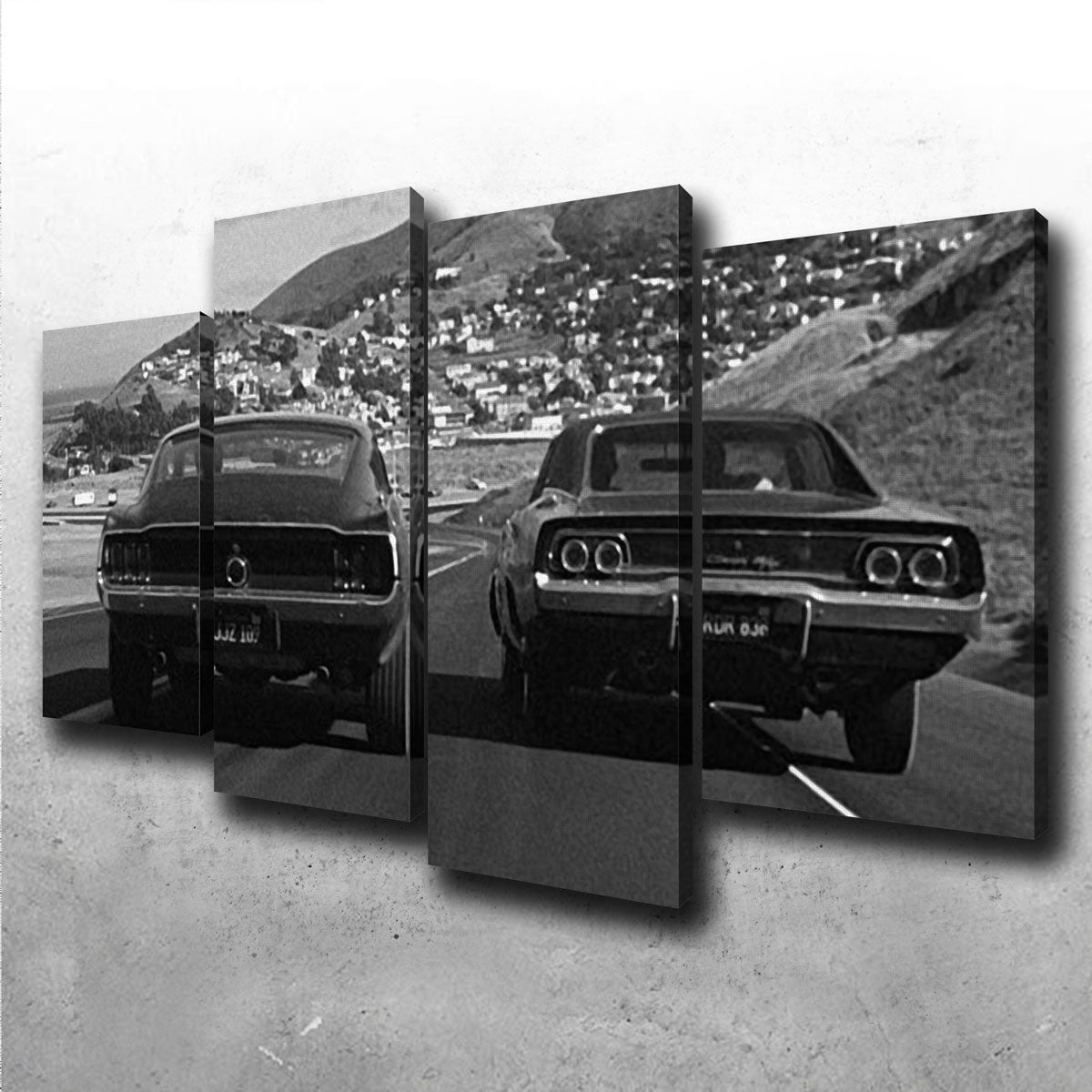 Stunning Car Chase Bullitt Wall Art for Your Home Decor