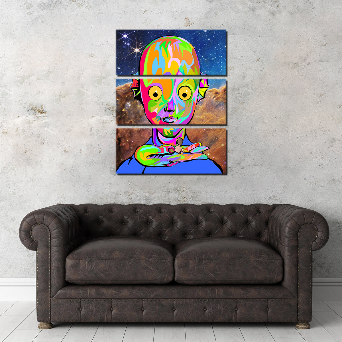 Unique Alien Face Wall Art for Stunning Home Decor