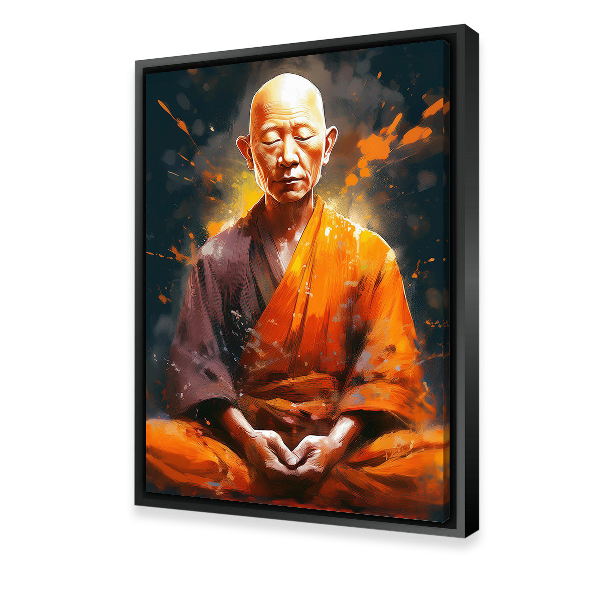 Old Monk - Premium Handmade Canvas Prints with Sustainable Pine Frames
