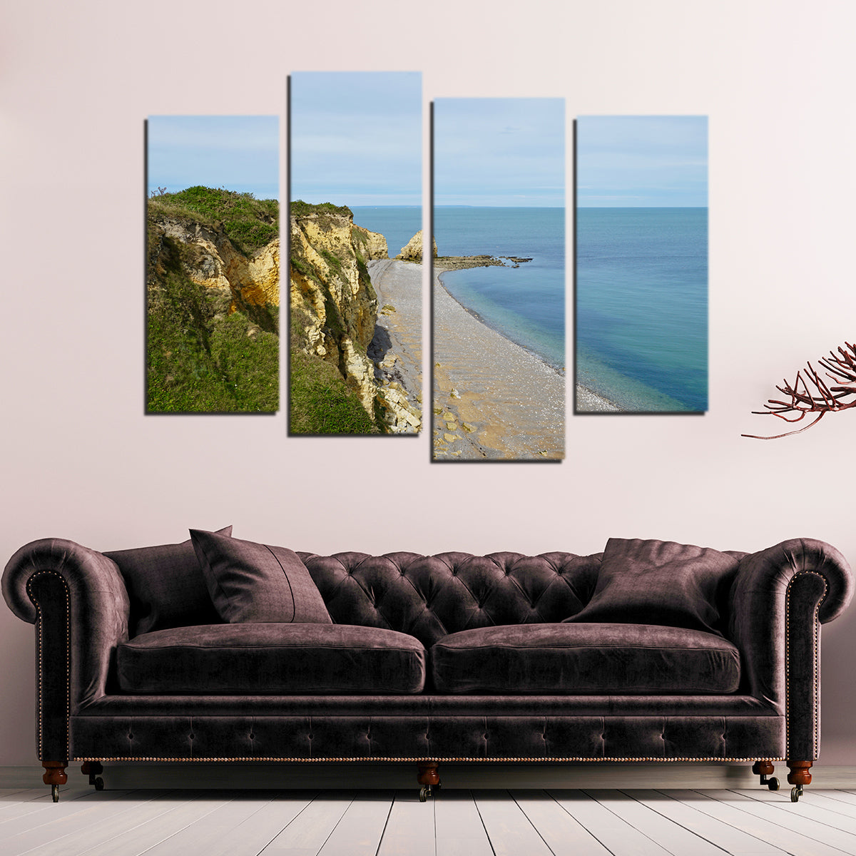 Stunning Pointe du Hoc Bluffs Wall Art by David Campbell