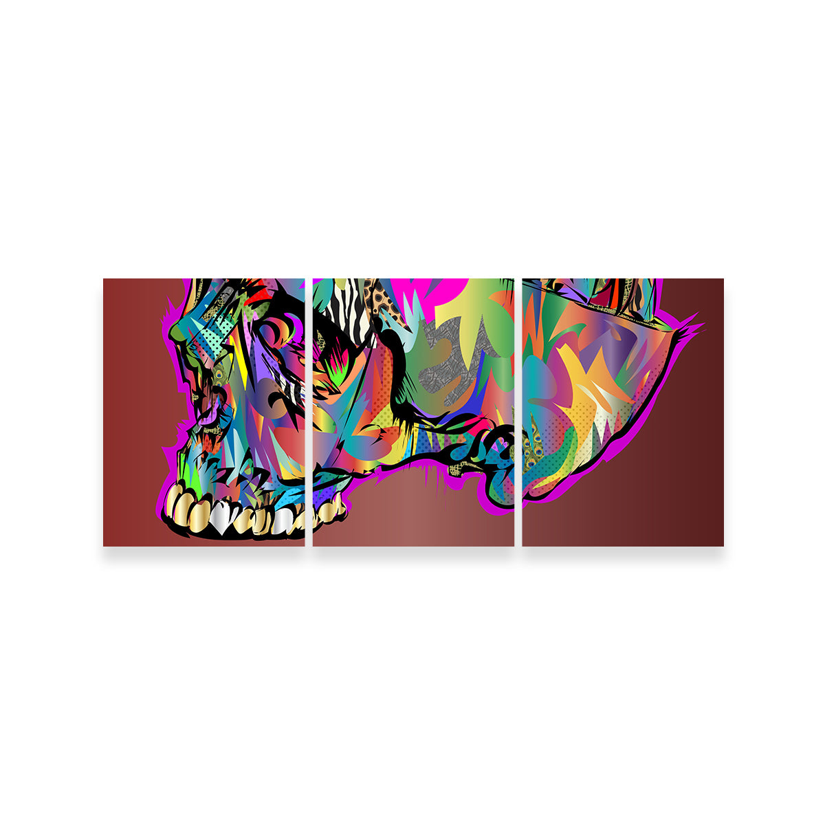 Eye - Catching Skull Brain Wall Art for Stunning Home Decor