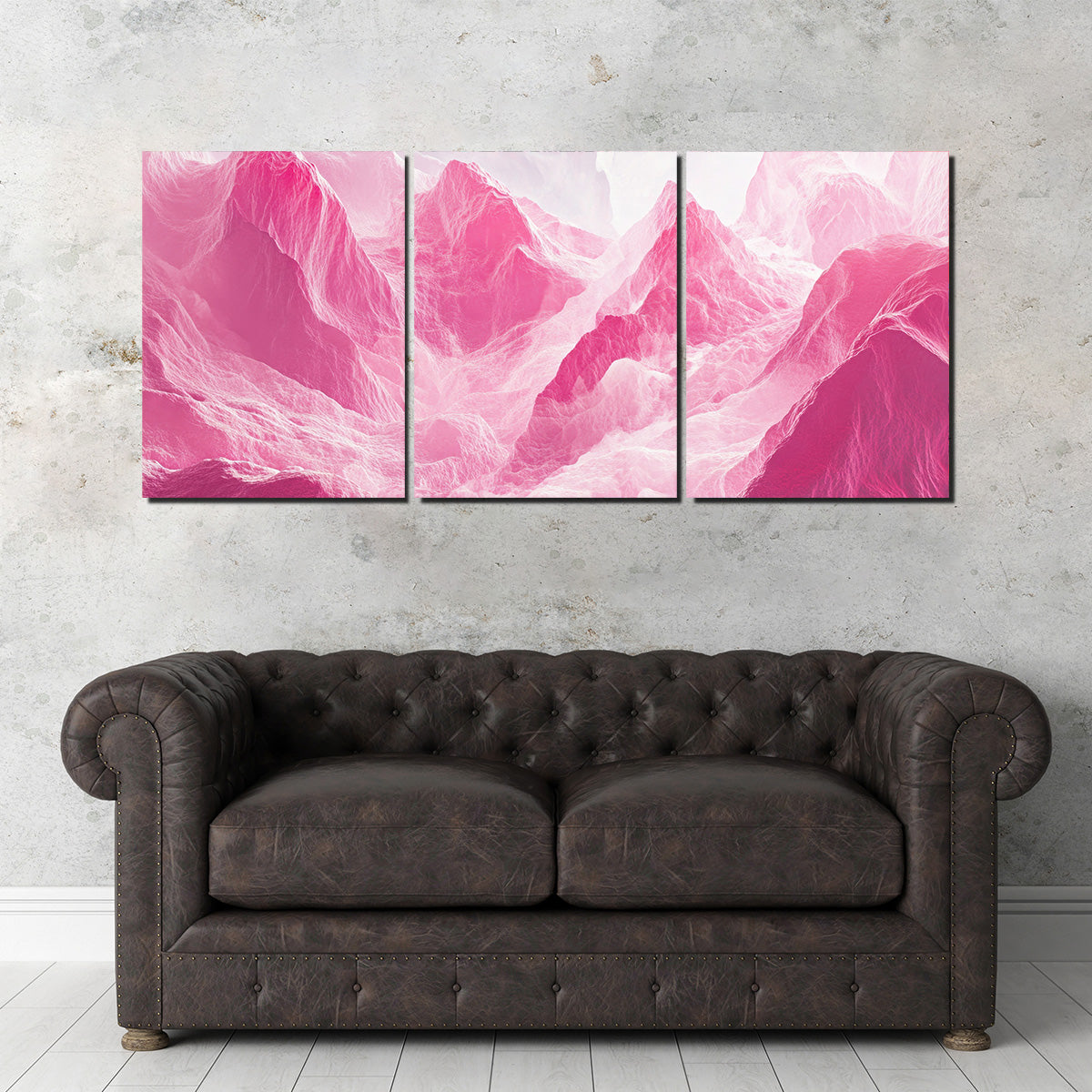 Stunning Pink Mountains Wall Art
