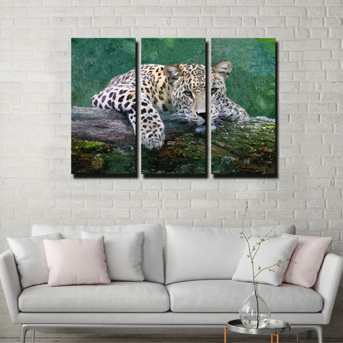 Exquisite Snow Leopard Wall Art by Denise Dundon