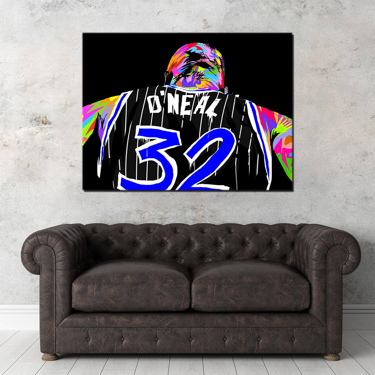 Shaq Wall Art - Premium Handmade Canvas with Sustainable Pine Frames