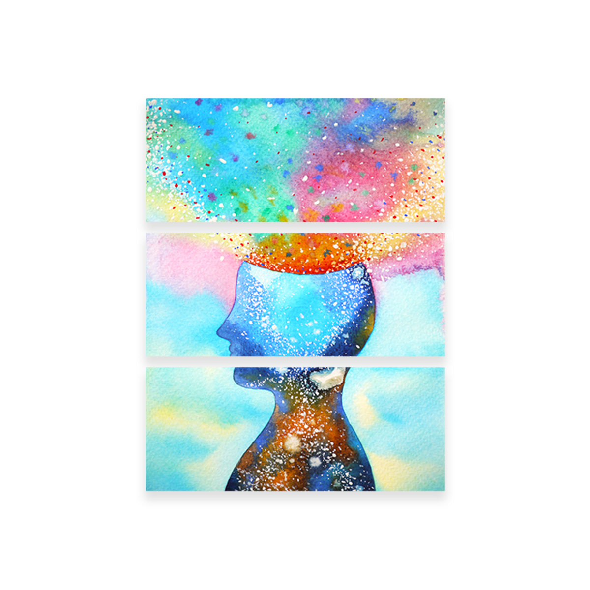 Chakra Power Wall Art - Handmade Sustainable Pine Wood Framed Museum Quality Canvas