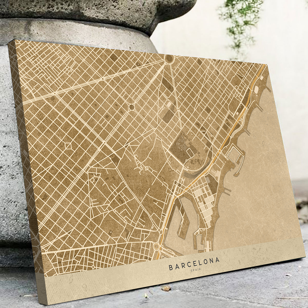 Stunning Barcelona Wall Art by Blursbyai