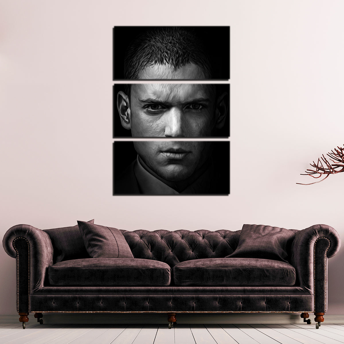 Stunning Portrait Prison Break Wall Art by George Sorin