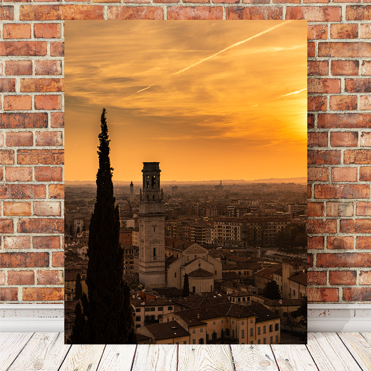 Breathtaking Castel San Pietro at Sunset Wall Art by Stefano Baltieri