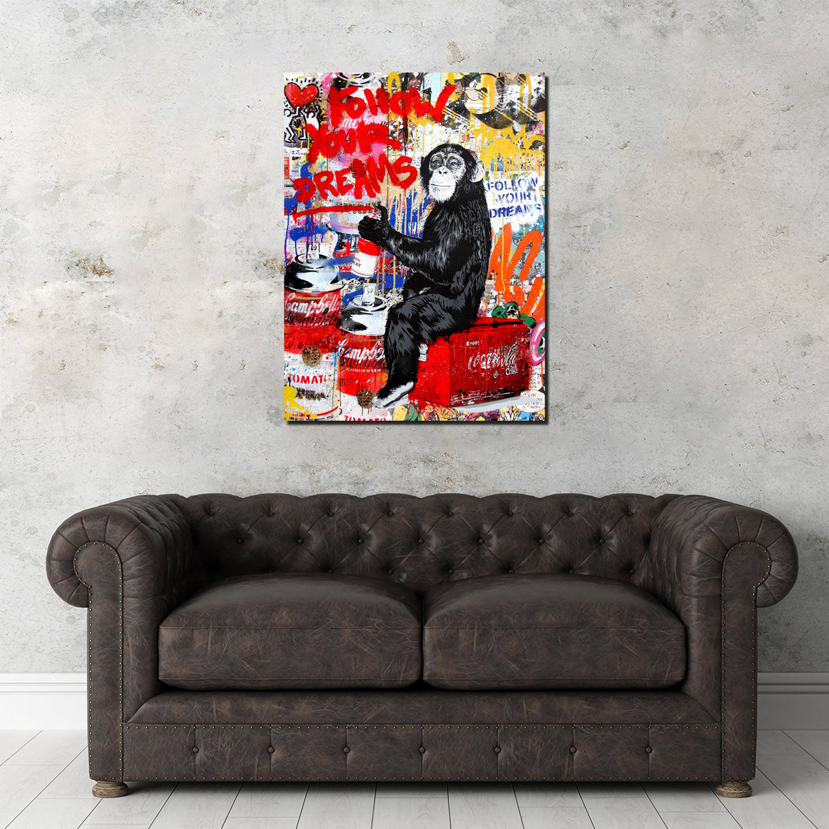 Stunning Monkey Business Wall Art by Ralph & Laura Design