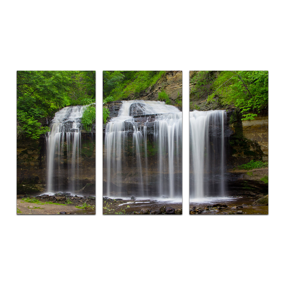 Stunning Cascade Falls Wall Art with Sustainable Pine Frames
