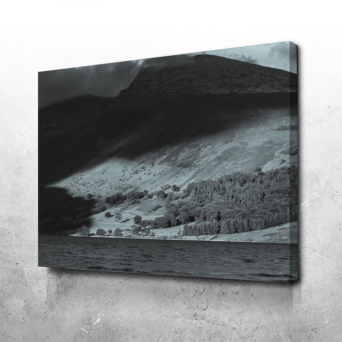 Exquisite Shadow on the Mountain Wall Art by Mike Cotton