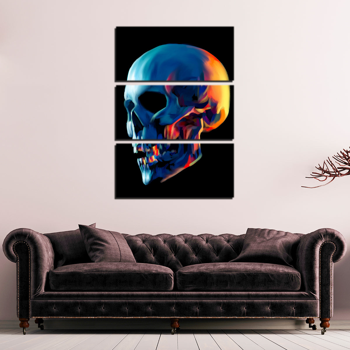 Eye - Catching Skull Shine Wall Art by Andy Brackpool