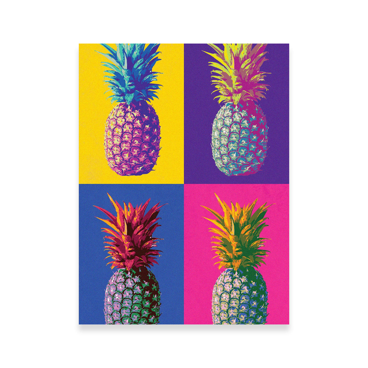 Happy Pineapple Inspiring Wall Art by Ralph & Laura Design