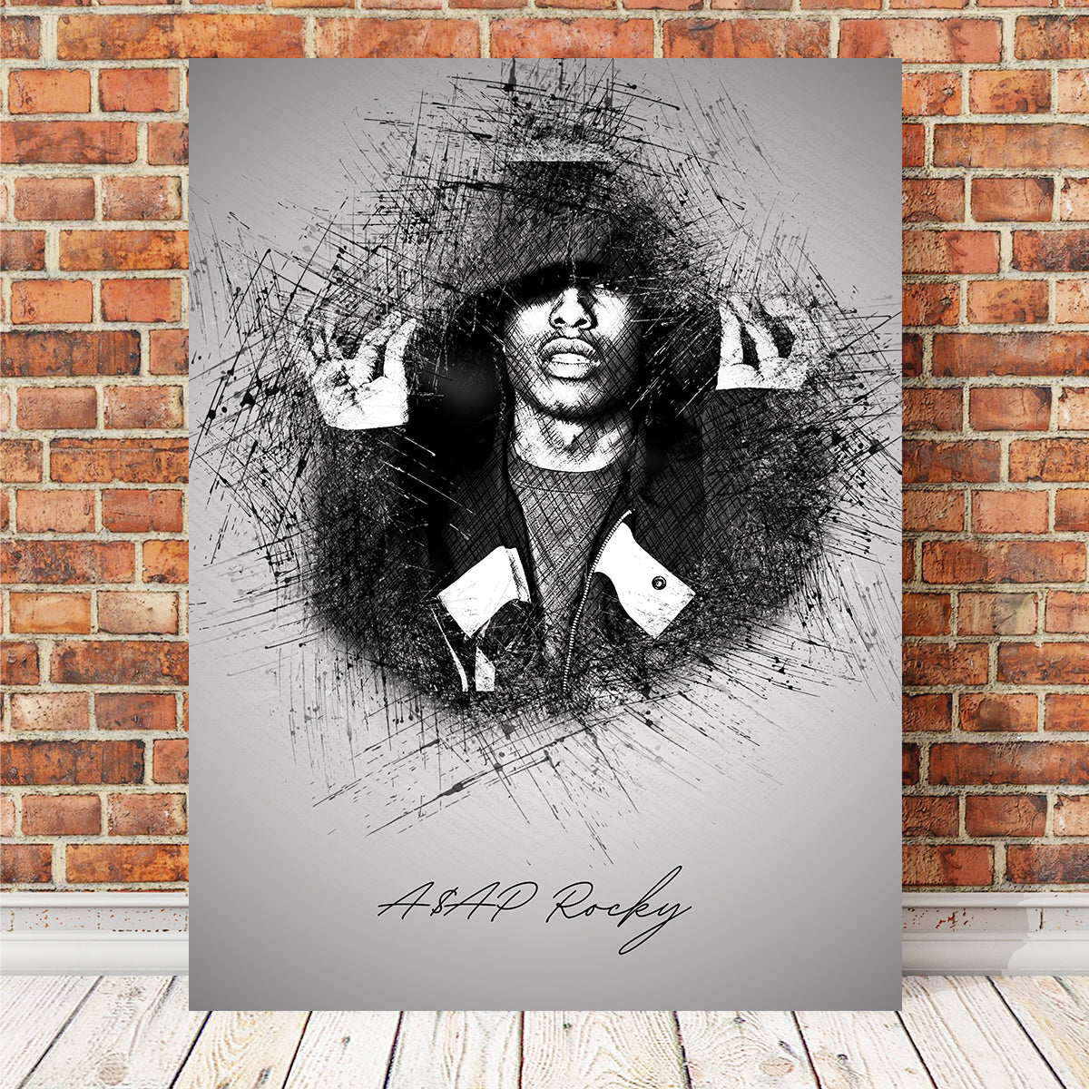 Asap Rocky Hood Stunning Wall Art - Ideal for Hip - Hop Fans