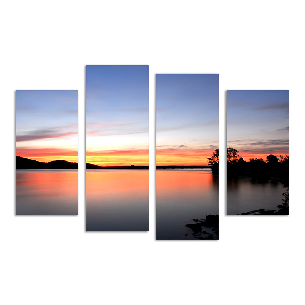 Gorgeous Arkansas River Sunset Wall Art for Stunning Home Decor