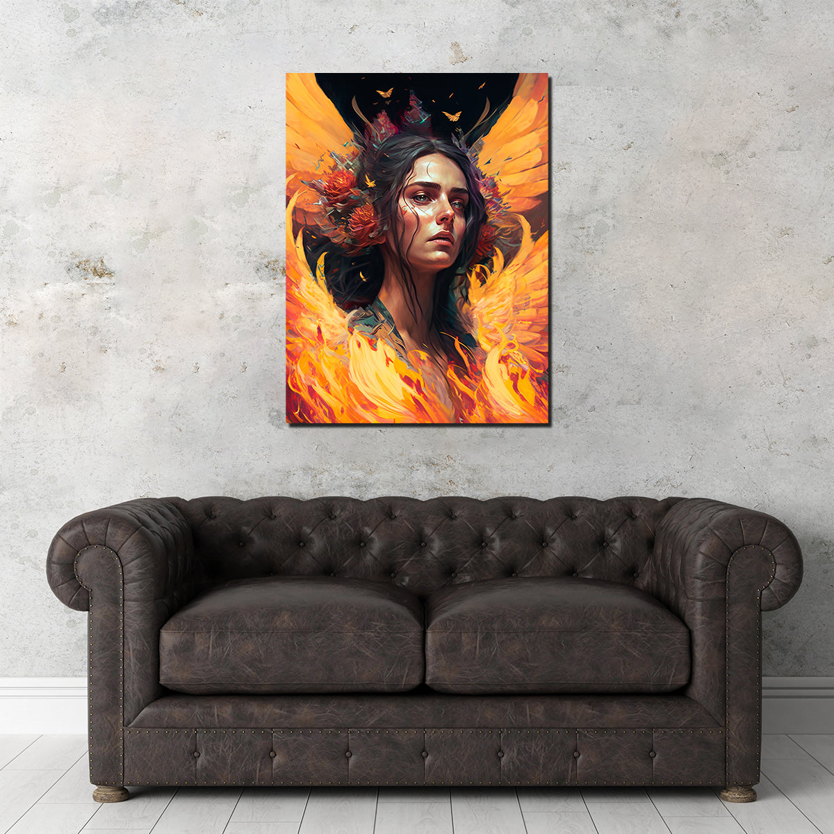 Stunning 'She's On Fire' Wall Art by Jennifer Hotai