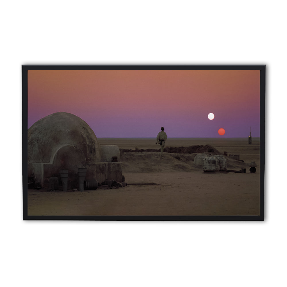 Breathtaking Binary Sunset Panoramic Wall Art for Stunning Home Decor
