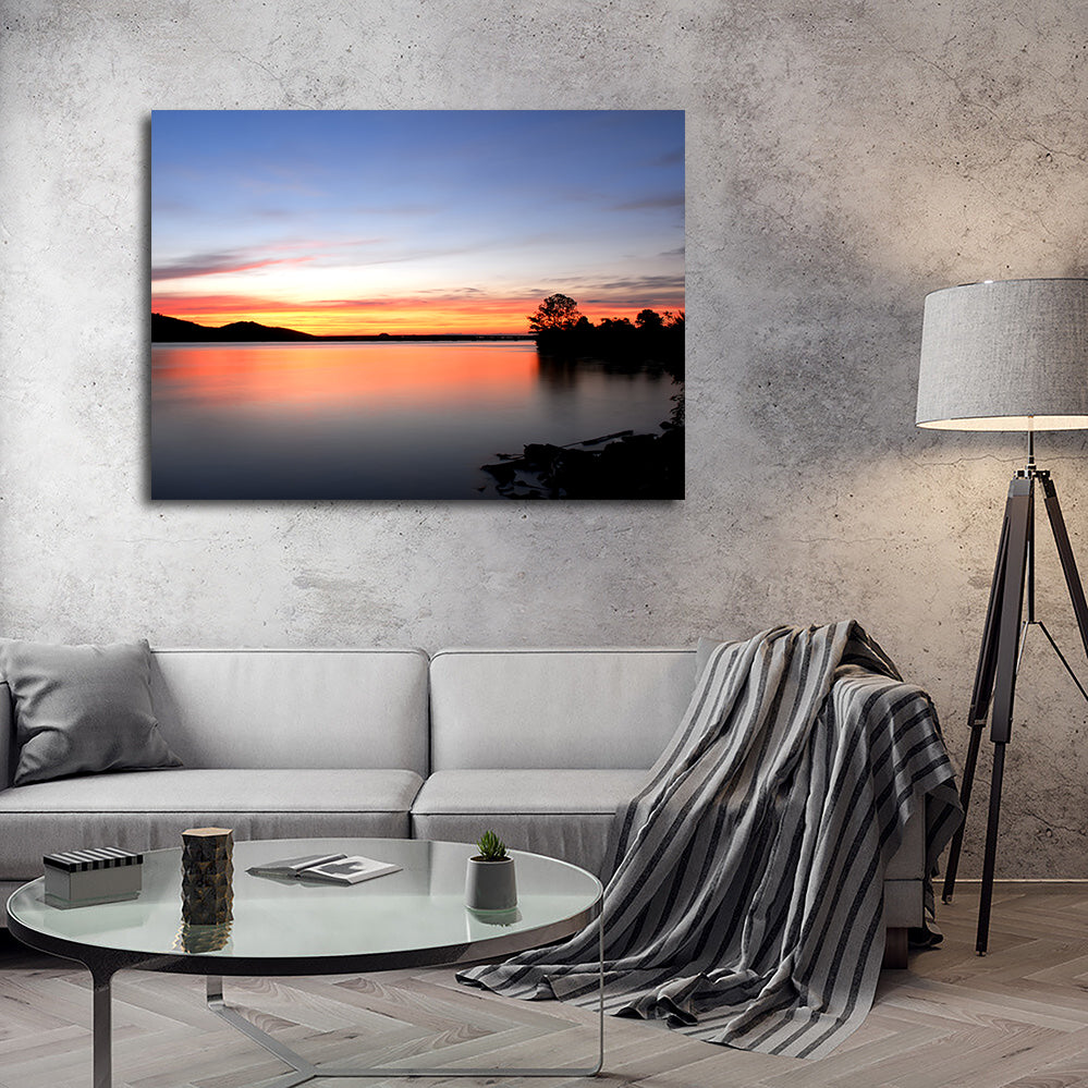 Gorgeous Arkansas River Sunset Wall Art for Stunning Home Decor
