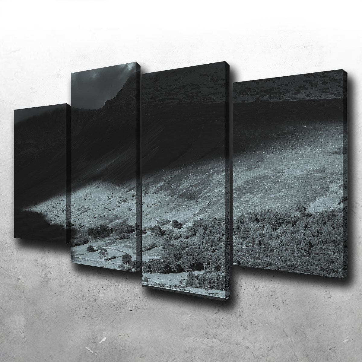 Exquisite Shadow on the Mountain Wall Art by Mike Cotton