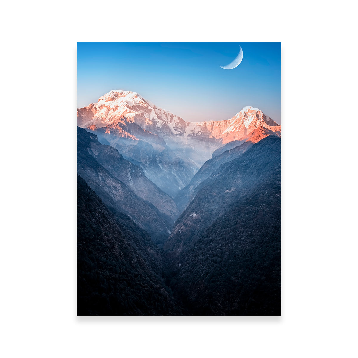 Exquisite Himalayan Moonrise Wall Art for Stunning Home Decor