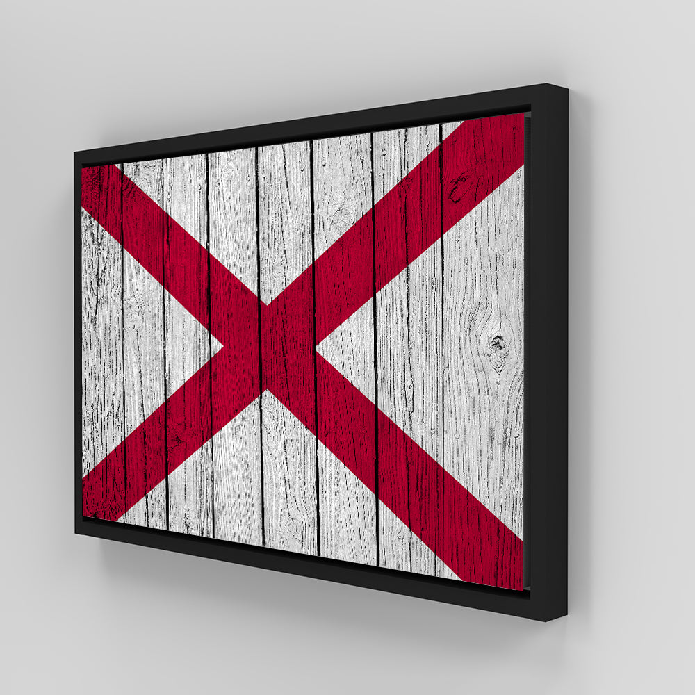 Eye - Catching Alabama State Flag Wall Art for Your Home Decor