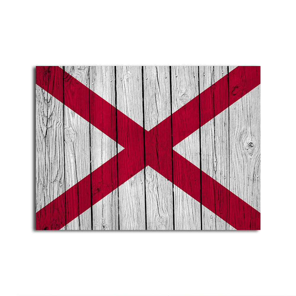 Eye - Catching Alabama State Flag Wall Art for Your Home Decor