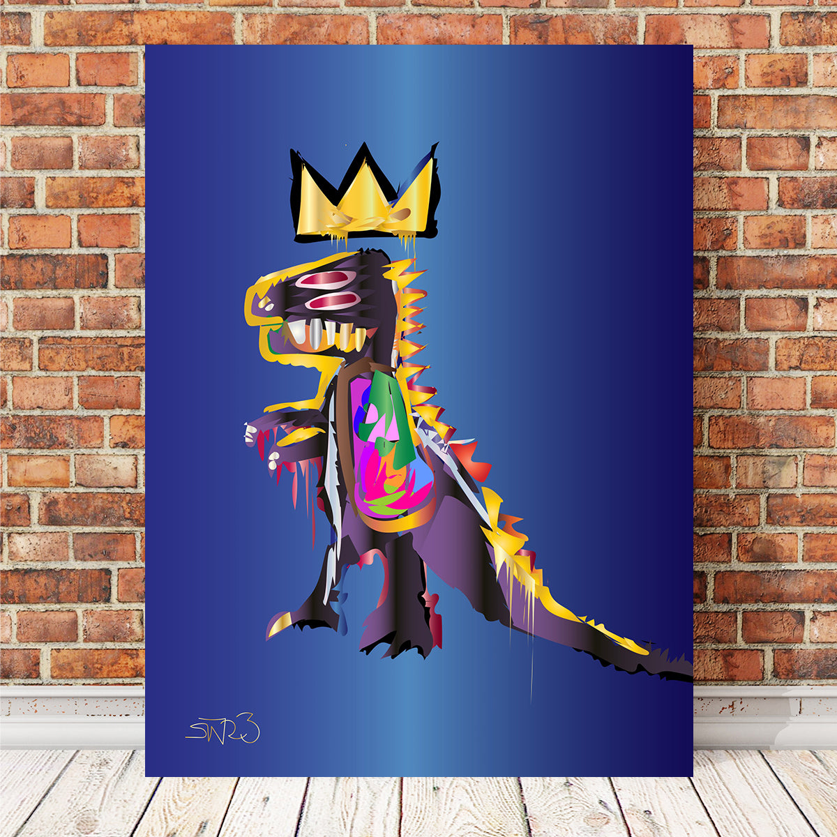 Stunning Basquiat Dinosaur Wall Art for Striking Home Decor