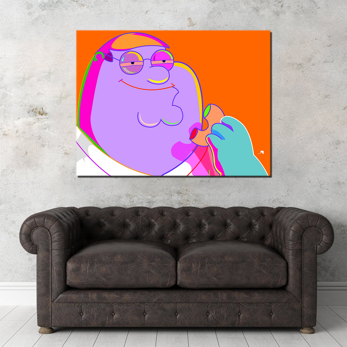 Peter High Wall Art - Premium Kiln - Dried Pine Wood Framed Canvas