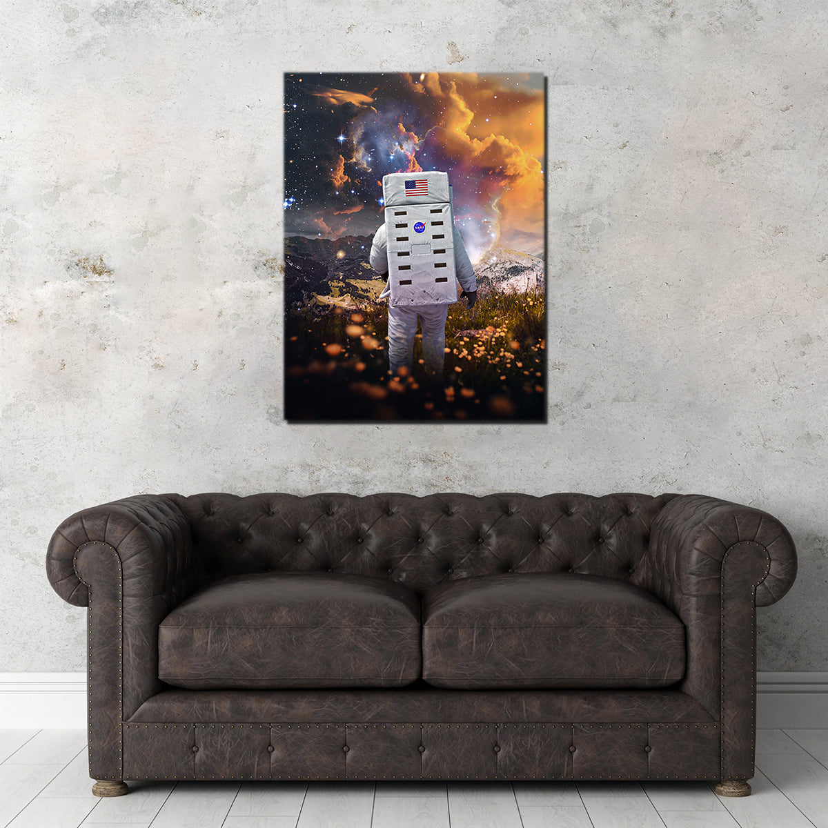 Stunning Astro Flower Canvas Art for Striking Wall Decor