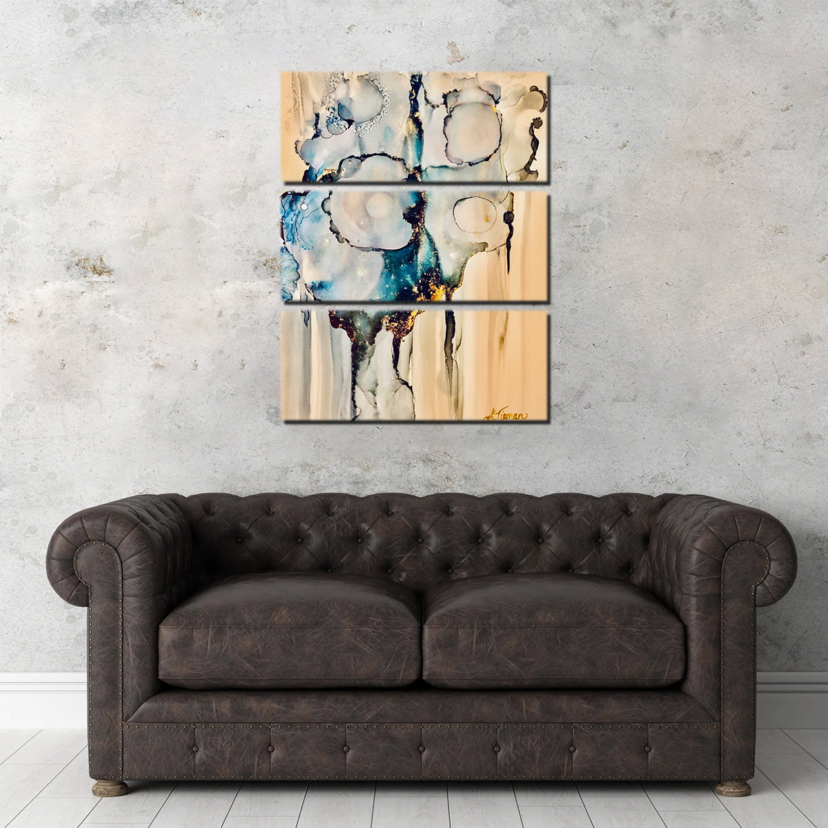 Stunning Moody Blues Wall Art by Amy Tieman