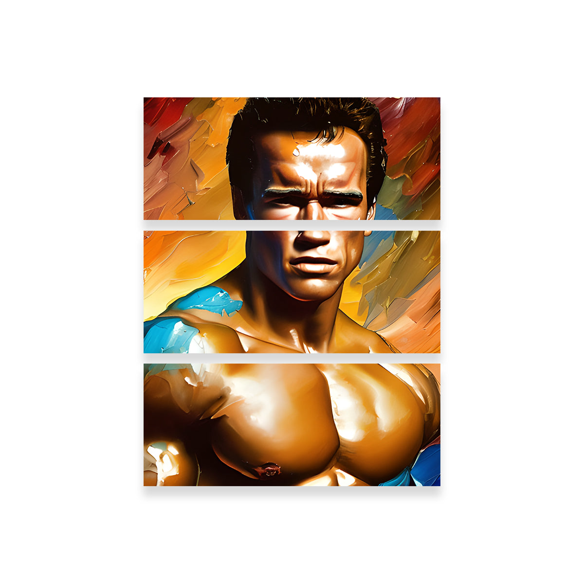 Arnold Schwarzenegger's Iconic Pecs Wall Art by Dina Rolle