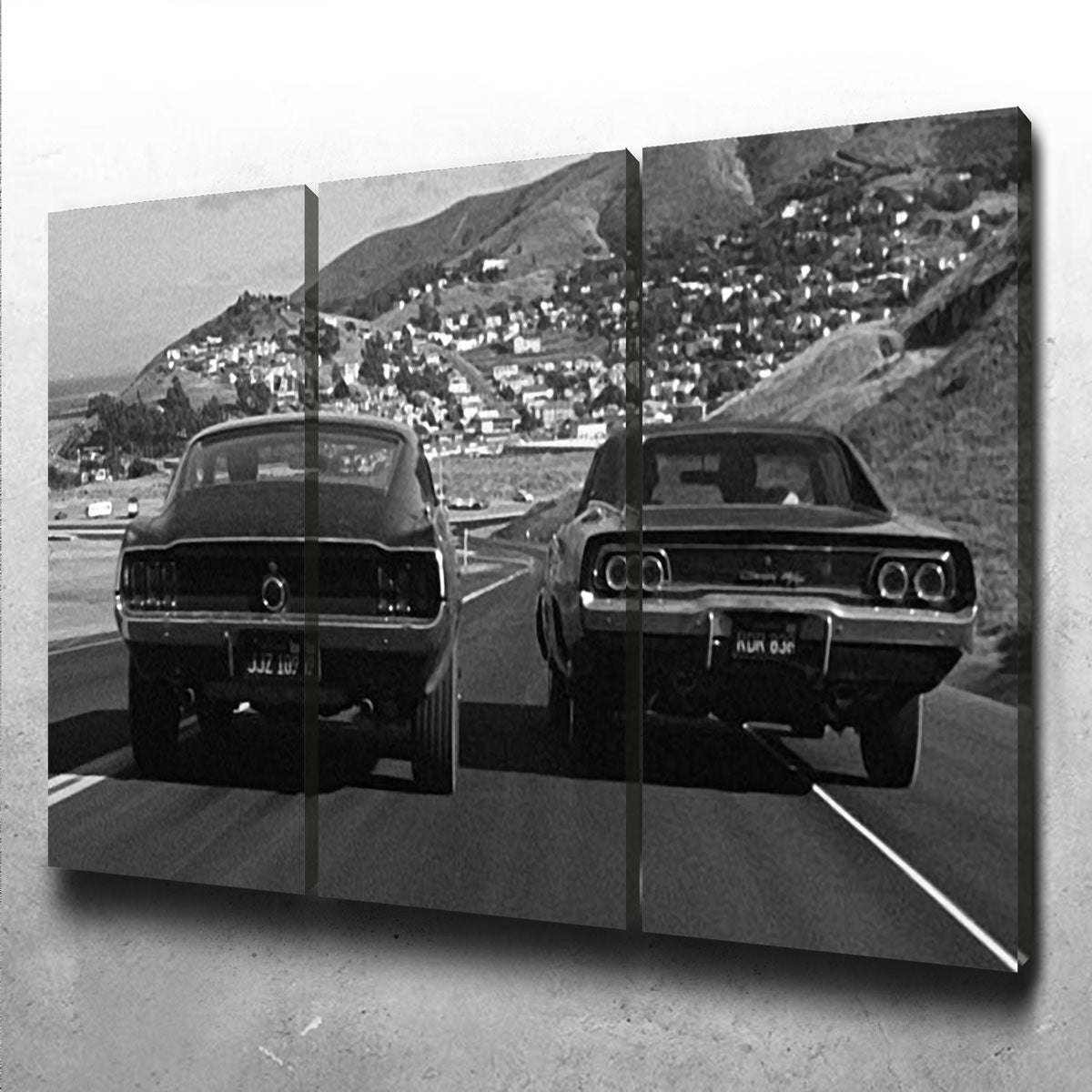Stunning Car Chase Bullitt Wall Art for Your Home Decor