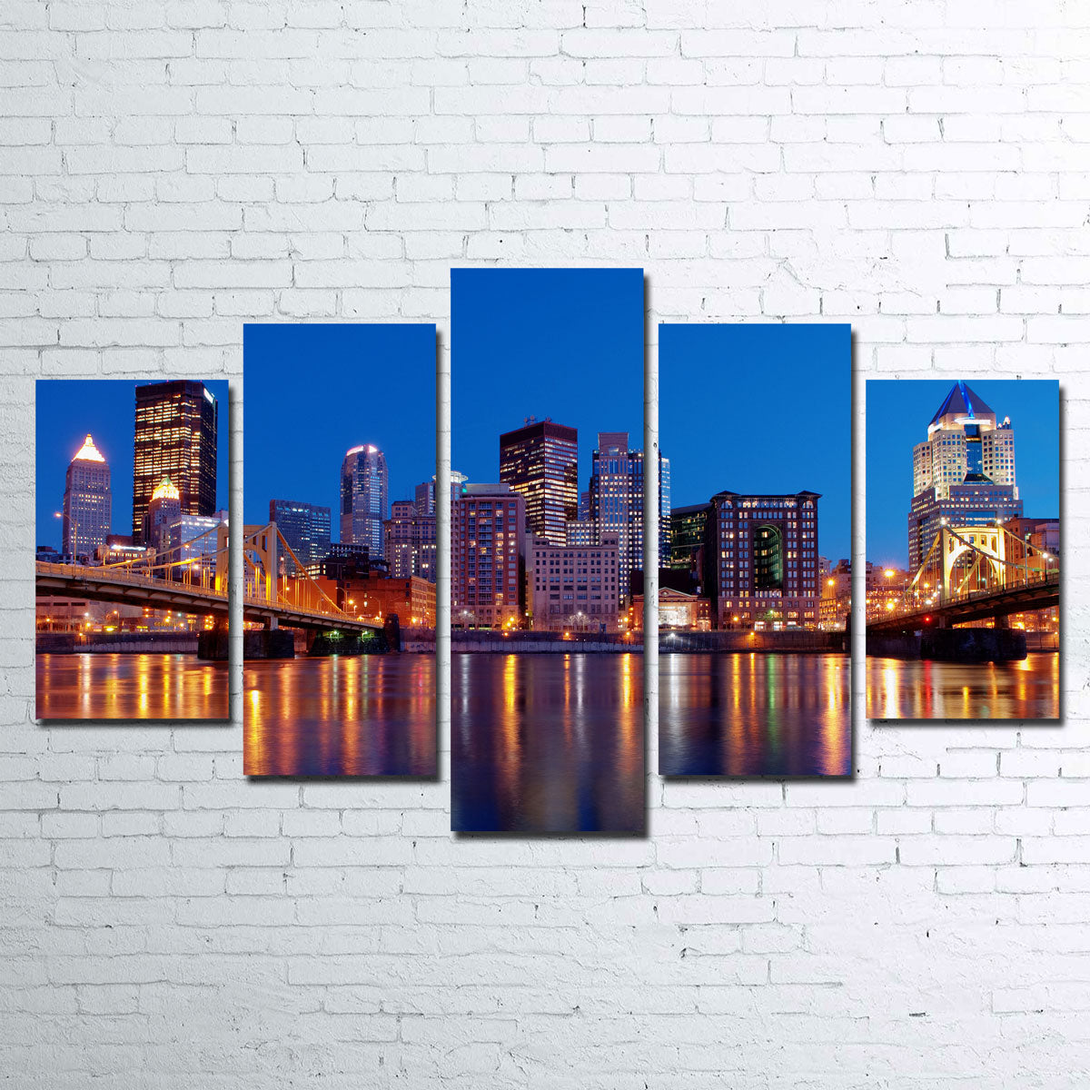 Enchanting Pittsburgh at Night Wall Art for Stunning Home Decor
