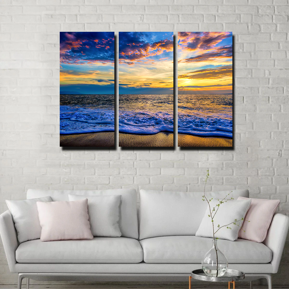 Stunning Ocean Sunset Wall Art - Museum Quality Canvas Print