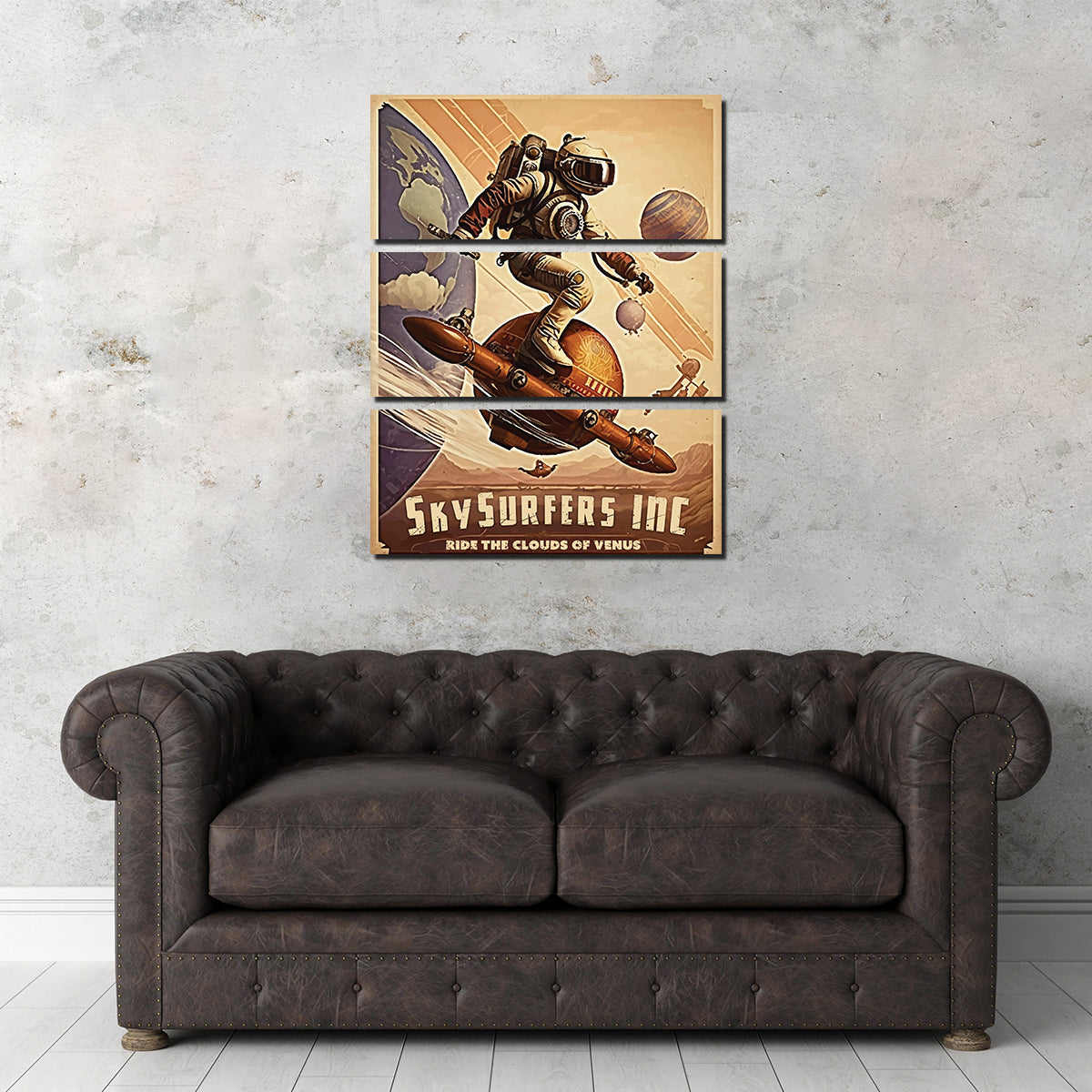 SkySurfers - Breathtaking Ride the Clouds of Venus Wall Art for Stunning Home Decor