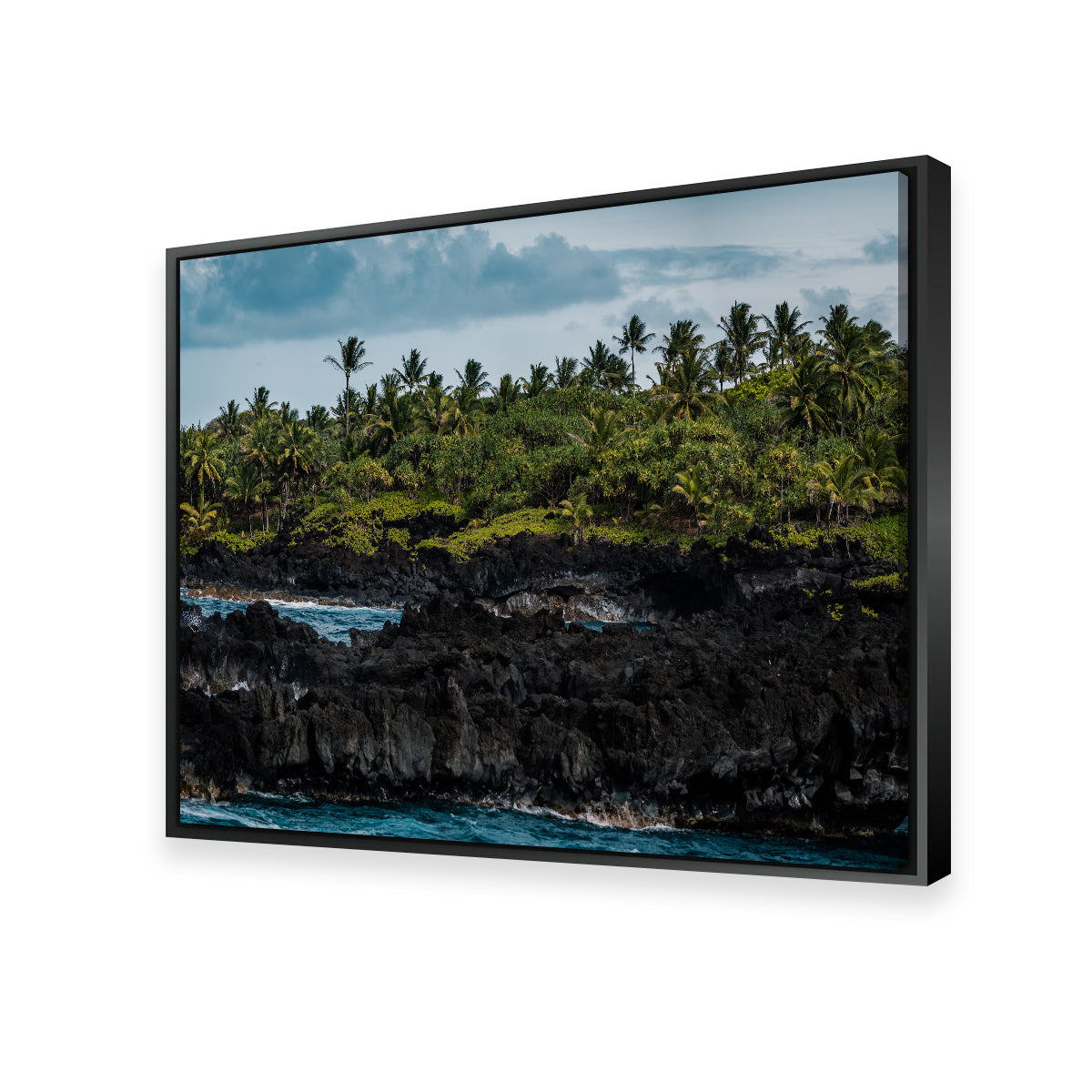 Stunning Ocean and Lava Rock Wall Art by Lucas Moore