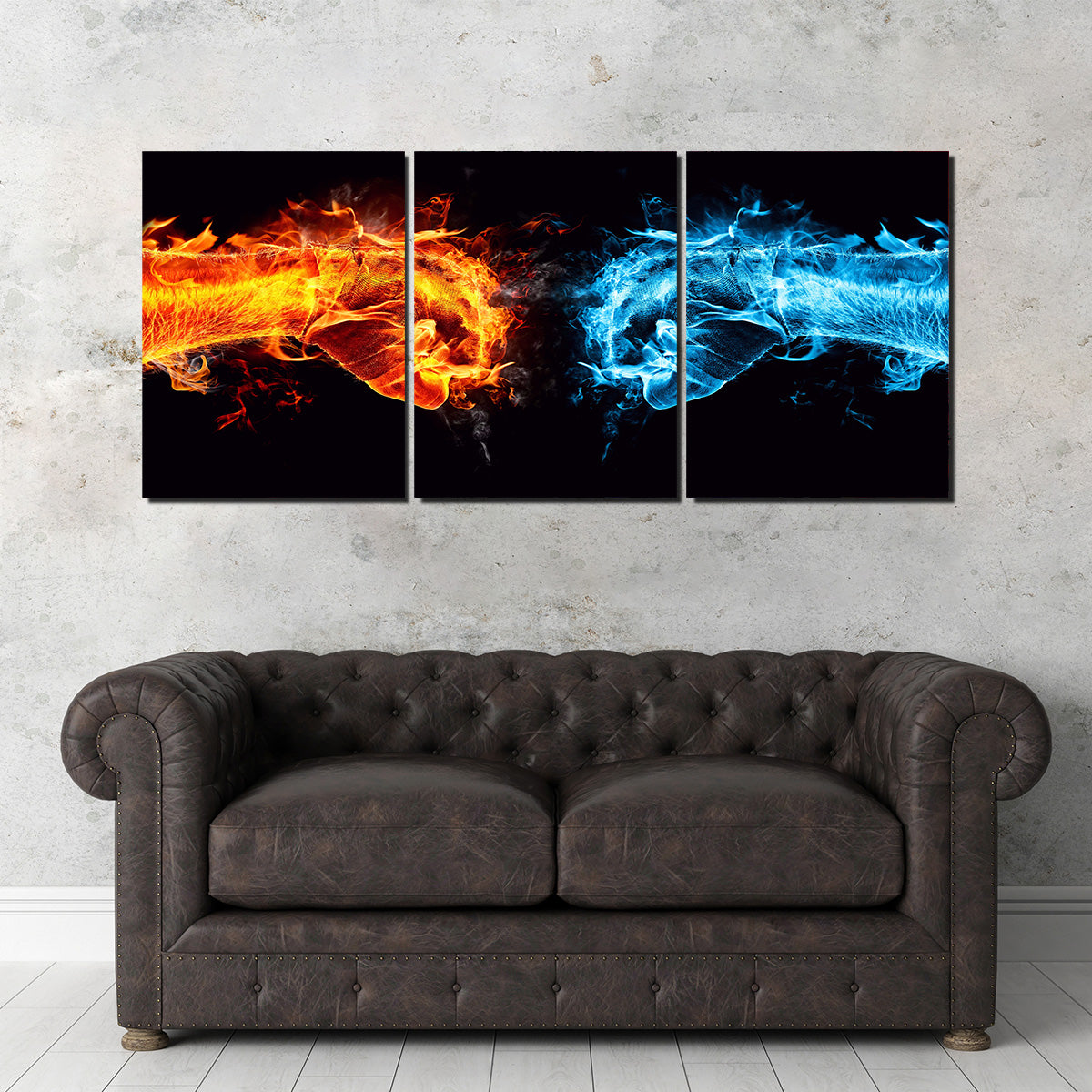 Stylish Hot Cold Fist Bump Wall Art for Trendy Decor