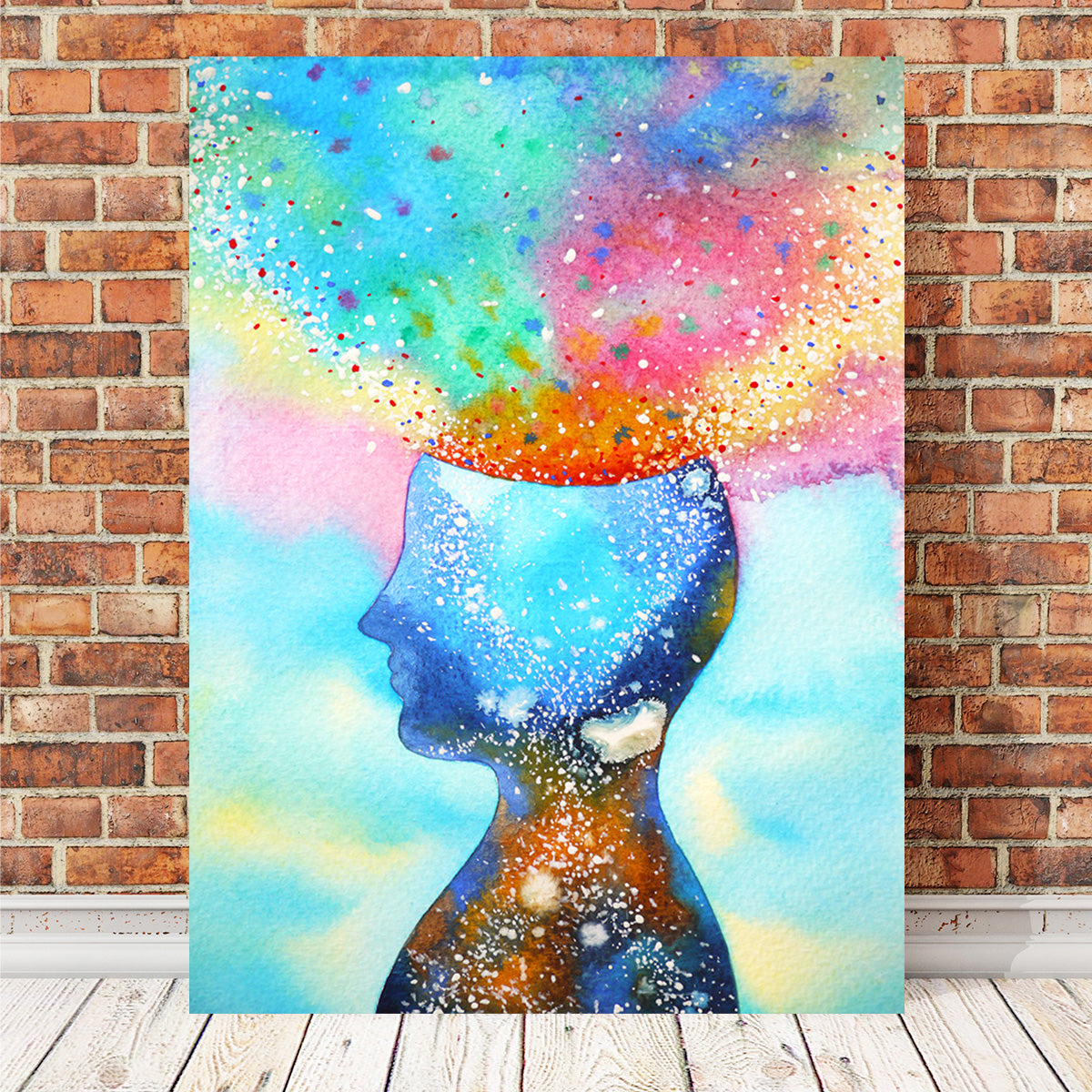 Chakra Power Wall Art - Handmade Sustainable Pine Wood Framed Museum Quality Canvas