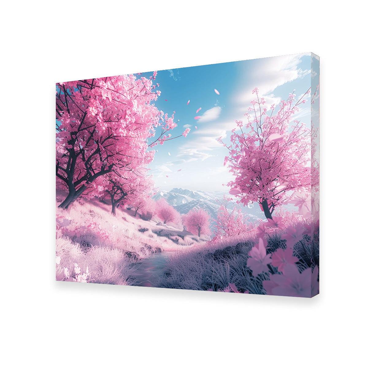 Stunning Pink Forest Wall Art