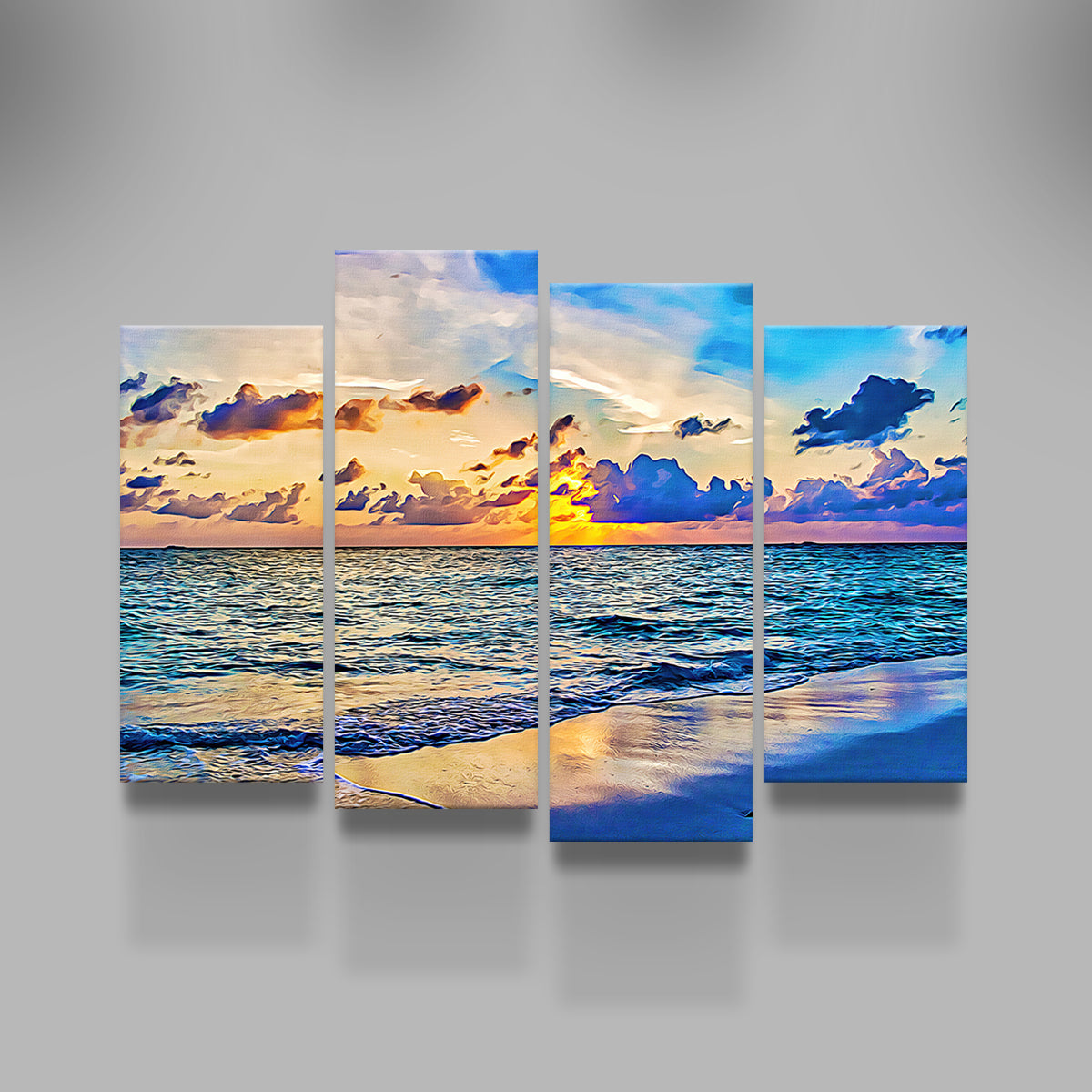 Stunning Azure Sunset Wall Art by Denise Dundon
