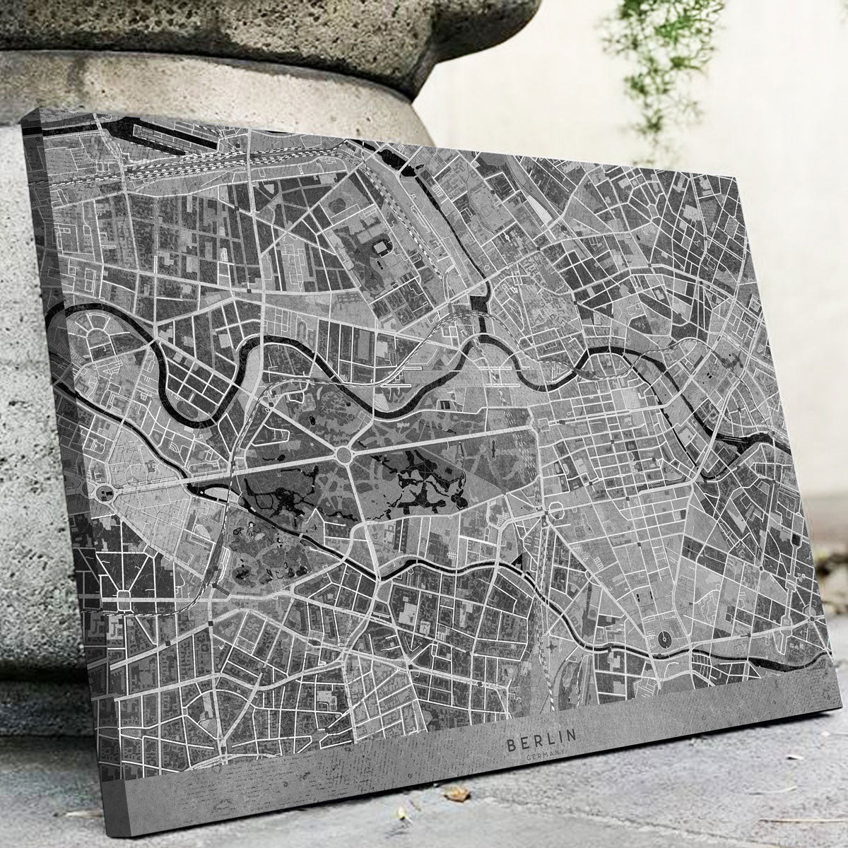 Exquisite Berlin Map 2 Wall Art for Your Home Decor