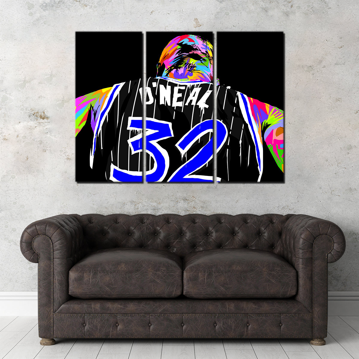 Shaq Wall Art - Premium Handmade Canvas with Sustainable Pine Frames