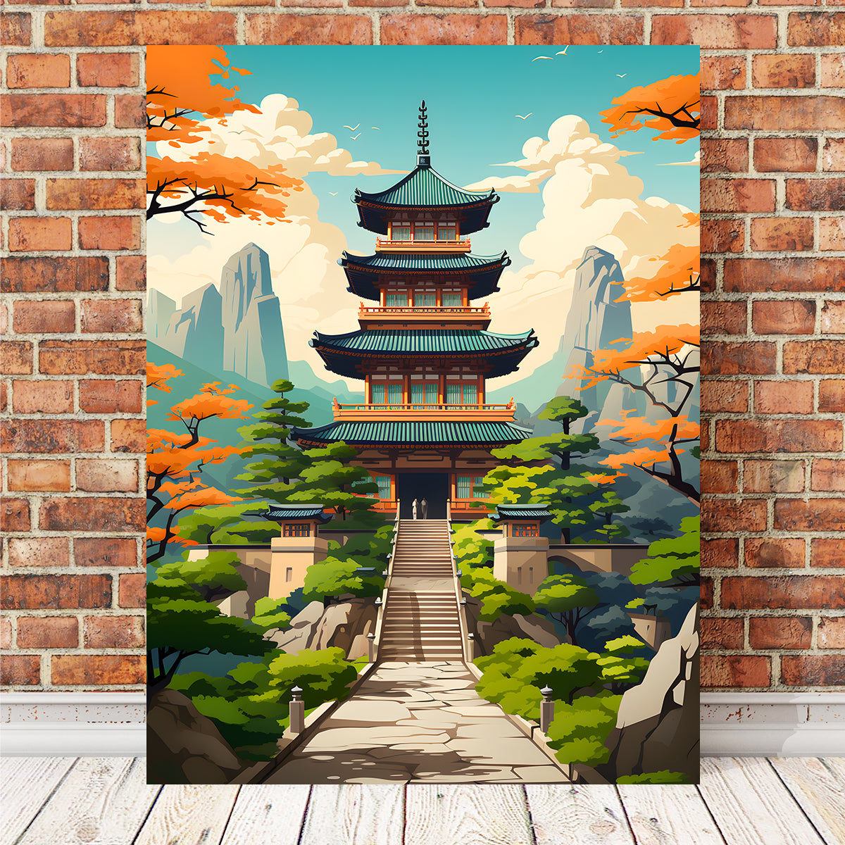 Exquisite Ancient Architecture Wall Art by Valth Graphics